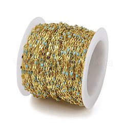 Rack Plating Brass Dapped Chains&nbsp;AJEW-Q153-02G-16