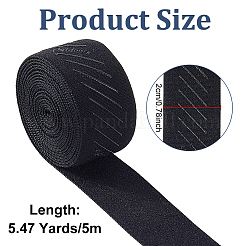 5 Yards Flat Polyester Anti-slip Elastic Cord&nbsp;OCOR-WR0002-07