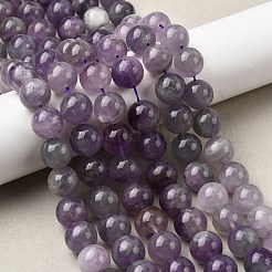 ラウンド天然のアメジストビーズ連売り  12~13mm  穴：1mm  約31個/連  15.47''（39.3センチメートル）&nbsp;G-S380-01C-02