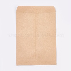 無地クラフトペーパー紙封筒  長方形  バリーウッド  13.3x9cm  約95~100個/袋&nbsp;DIY-WH0062-04B