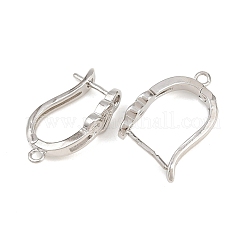 Brass Hoop Earring Findings&nbsp;KK-K340-36P