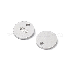 Rhodium Plated 925 Sterling Silver Charms&nbsp;STER-C003-17P