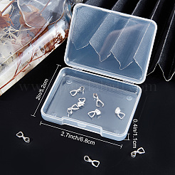 10Pcs 925 Sterling Silver Ice Pick Pinch Bails&nbsp;STER-BBC0001-29A