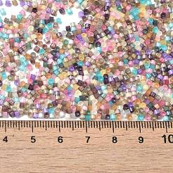 ガラス竹ビーズ  模造キャットアイ  シリンダー  カラフル  2x1.5mm  穴：1.2mm  約125000個/ポンド&nbsp;SEED-B001-03A-06
