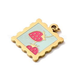 304 Stainless Steel Enamel Pendants&nbsp;STAS-B093-10G-02