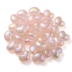 UV Plating Rainbow Iridescent Imitation Jelly Acrylic Beads&nbsp;OACR-C007-08B