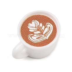 オペーク樹脂カボション  心のこもったコーヒー  ペルー  18x24x13mm&nbsp;CRES-D328-01B