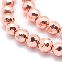 Electroplate Non-magnetic Synthetic Hematite Beads Strands&nbsp;G-L485-03E-RG