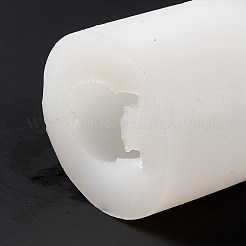 DIY 3D モンスターキャンドル 食品グレード シリコン像型  肖像彫刻用香り付きキャンドル作り  ホワイト  59x60mm  内径：30x27mm&nbsp;DIY-C058-01D