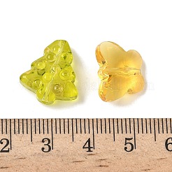 混合スタイルのガラスビーズ  混合図形  きいろ  4~27x4~14x3~11mm  穴：1~4.5mm&nbsp;GLAA-XCP0001-70B