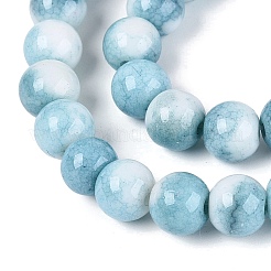 Opaque Ombre Effect Dyed Glass Beads Strands&nbsp;GLAA-Q106-04A-09