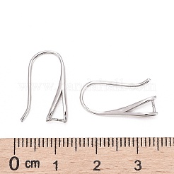 Anti-Tarnish Rhodium Plated 925 Sterling Silver Earring Hooks&nbsp;STER-K168-116P