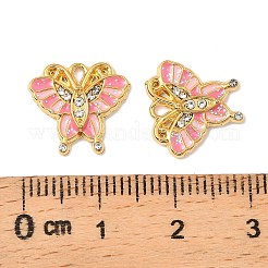 304 Stainless Steel with Crystal Rhinestone Enamel Charms&nbsp;STAS-G358-06G-02