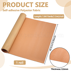 1 Roll Self-adhesive PVC Leather Fabric&nbsp;DIY-BC0015-42B