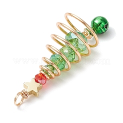 Brass & Glass Pendants&nbsp;PALLOY-JF02991-01