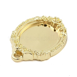Rack Plating Alloy Pendant Cabochon Settings&nbsp;FIND-Z054-15G