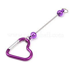 Aluminum Beadable Bar Pendant Decorations&nbsp;HJEW-D005-01