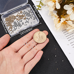 500Pcs 2 Colors 316 Surgical Stainless Steel Rondelle Crimp Beads&nbsp;STAS-BBC0008-72