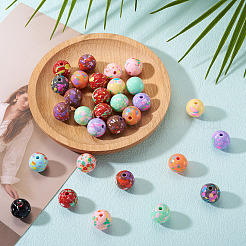 30Pcs Opaque Acrylic Beads&nbsp;OACR-TA0004-29