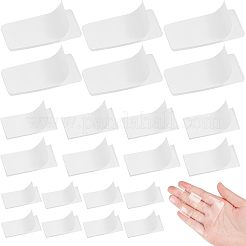 3種類の透明アクリル両面テープ  目立たないリムーバブルジェルテープ  長方形  透明  28~60x15~30.5x2mm  80個/箱&nbsp;DIY-CA0004-54