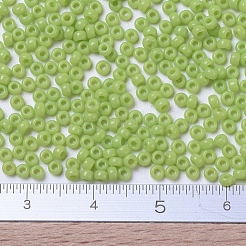 MIYUKIラウンドロカイユビーズ  日本製シードビーズ  （rr416)不透明なチャート  11/0  2x1.3mm  穴：0.8mm  約5500個/50g&nbsp;SEED-X0054-RR0416