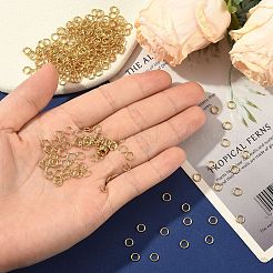 SHEGRACE Brass Open Jump Rings&nbsp;XGR0080G-14G