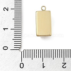 316サージカルステンレスペンダント  18KGP本金メッキ  長方形  15x7.5x4.5mm  穴：1.4mm&nbsp;STAS-S159-02A-G