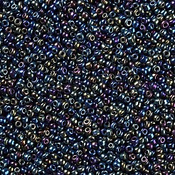 12/0 ガラスシードビーズ  アイリスラウンド  カラフル  2mm  穴：1mm  約30000個/ポンド&nbsp;SEED-A009-2mm-605