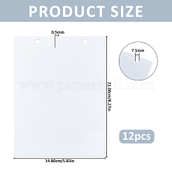 Erasable PVC Blank Hanging Hanger Chalkboard&nbsp;AJEW-WH0410-280B