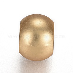 合金ビーズ  鉛フリー＆ニッケルフリー＆カドミウムフリー  ロンデル  マットゴールドカラー  11.5x8.5mm  穴：6mm&nbsp;TIBEB-A004-023MG-NR