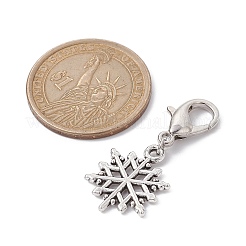 Christmas Sonwflake Alloy Pendant Decorations&nbsp;HJEW-JM01512