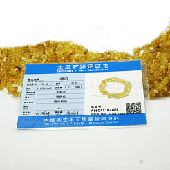 天然琥珀チップビーズ連売り  4~6x4~6mm  穴：1mm  約15.5インチ&nbsp;X-G-E333-01A