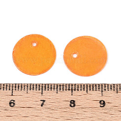 Spray Painted Natural Capiz Shell Disc Charms&nbsp;X1-BSHE-T014-02B