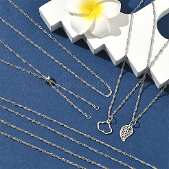 10Pcs 304 Stainless Steel Singapore Chain Necklace Making&nbsp;AJEW-SC0004-01