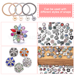 4Pcs 4 Colors Donut Charm Stretch Bracetet for Girl Women&nbsp;BJEW-CA0001-04