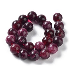 Dyed Natural Malaysia Jade Beads Strands&nbsp;G-G021-01B-04