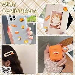 30個6スタイル不透明樹脂カボション  模造食品  パン  混合図形  17.5~28x10~21.5x8~11mm  5個/スタイル&nbsp;RESI-CJ0004-29