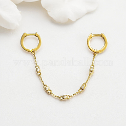 S925 Silver Chain Ear Hoop Unisex Creative Trendy Earrings&nbsp;MC5982-1