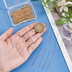 120Pcs 3 Colors Brass Eye Pins&nbsp;KK-BBC0024-32