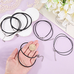 10Pcs 4 Styles Round Leather Cord Necklaces Making&nbsp;MAK-CL0001-06A