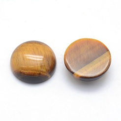 天然石タイガーアイカボション  半円  12x5~6mm&nbsp;G-P393-R12-12mm
