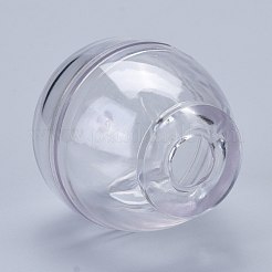 プラスチックキャンドル型  キャンドル作りツール用  リンゴの形  透明  54x54mm  穴：14mm  内径：46mm&nbsp;DIY-I035-11