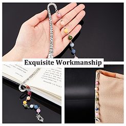 AHADEMAKER 5Pcs 5 Style Tibetan Style Alloy Bookmarks&nbsp;AJEW-GA0004-85