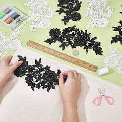 Lace Polyester Embroider Thread Iron on/Sew On Patches&nbsp;PATC-FG0003-72