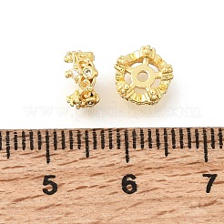 Brass Micro Pave Clear Cubic Zirconia Spacer Beads&nbsp;LS-KK-Z156-08G-02