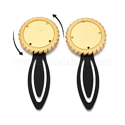 Alloy & Iron Bookmark Cabochon Settings&nbsp;PALLOY-N184-09G