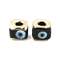 Brass Enamel Beads&nbsp;KK-F842-01B