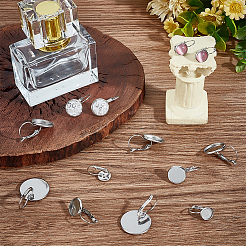 304 Stainless Steel Hoop Earring Findings&nbsp;STAS-BBC0003-59P