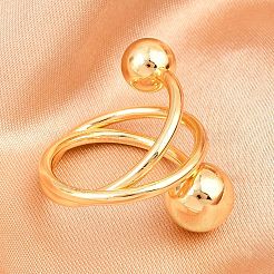 Brass Cuff Rings for Women&nbsp;RJEW-Z113-16G