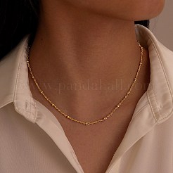 Stainless Steel Chain Satellite Chain Necklaces&nbsp;PW-WG9E049-02